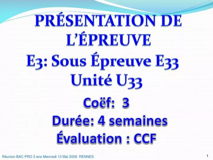 co f 3 dur e 4 semaines valuation ccf