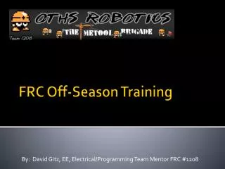 FRC Off-Season Training