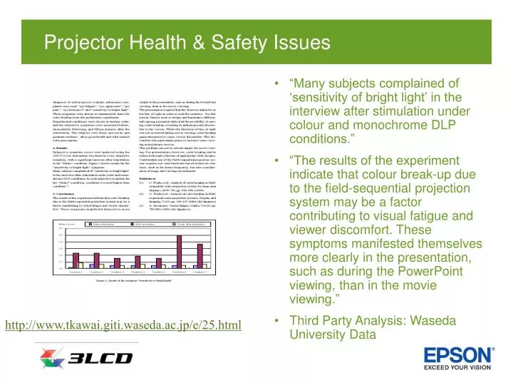projector health safety issues