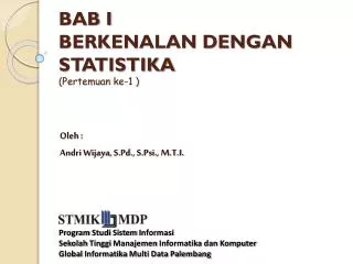 bab i berkenalan dengan statistika pertemuan ke 1