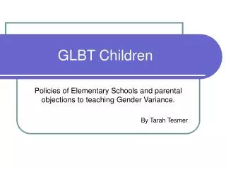 GLBT Children