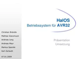 halos betriebssystem f r avr32