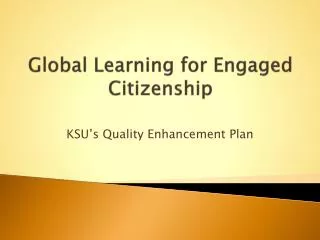Global Learning for Engaged Citizenship