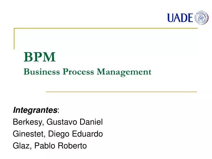 bpm business process management