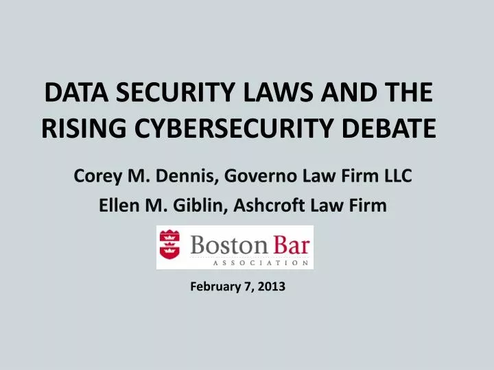 data security laws and the rising cybersecurity debate