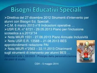 PPT - I BISOGNI EDUCATIVI SPECIALI PowerPoint Presentation, Free ...