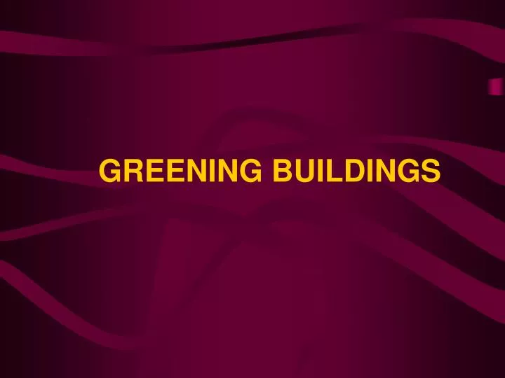 greening buildings