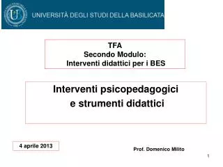 PPT - INTERVENTI PSICO-EDUCATIVI E DIDATTICI CON DISTURBI ...