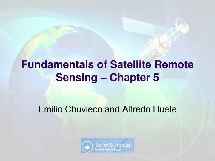 fundamentals of satellite remote sensing chapter 5