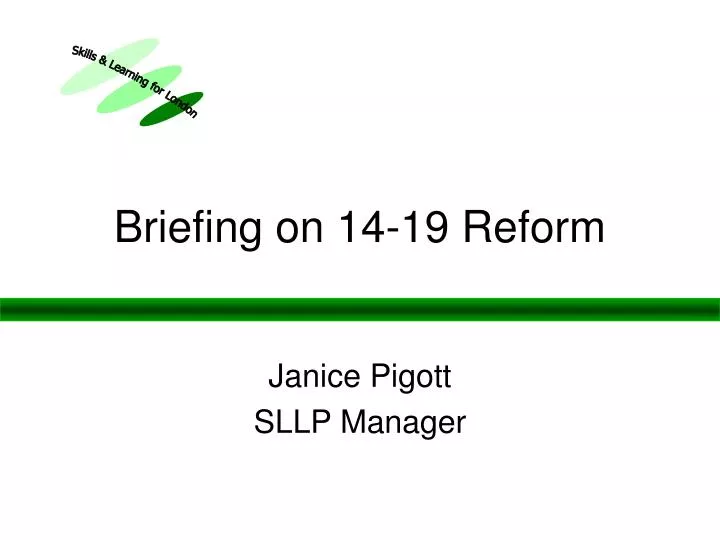 briefing on 14 19 reform