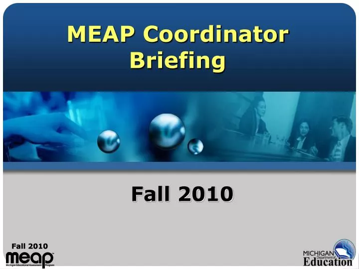 meap coordinator briefing