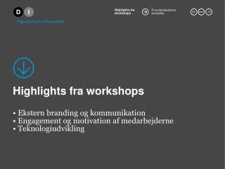 highlights fra workshops