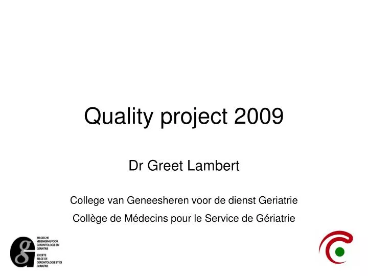 quality project 2009