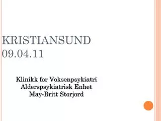 kristiansund 09 04 11