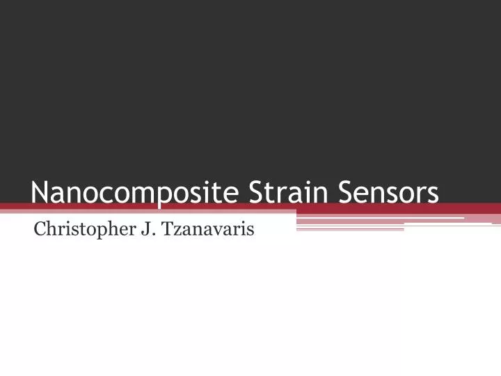 nanocomposite strain sensors