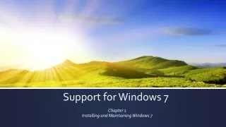 Windows 7 Configuring