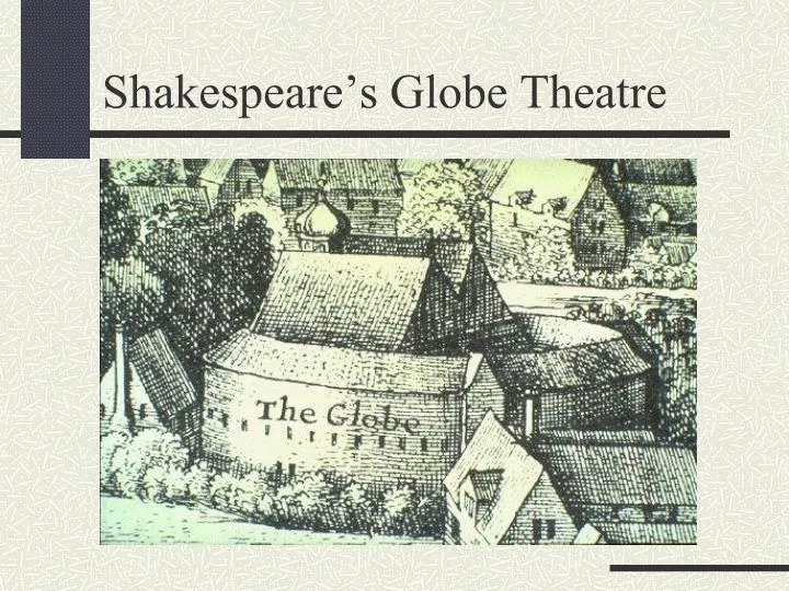 shakespeare s globe theatre