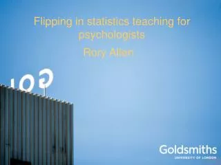 Flipping in statistics teaching for psychologists