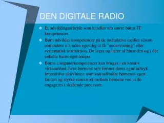 den digitale radio