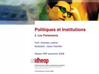 prof andreas ladner assistant julien fiechter master pmp automne 2008