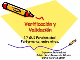 verificaci n y validaci n