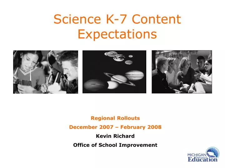science k 7 content expectations