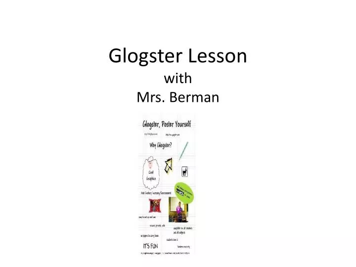 glogster lesson with mrs berman