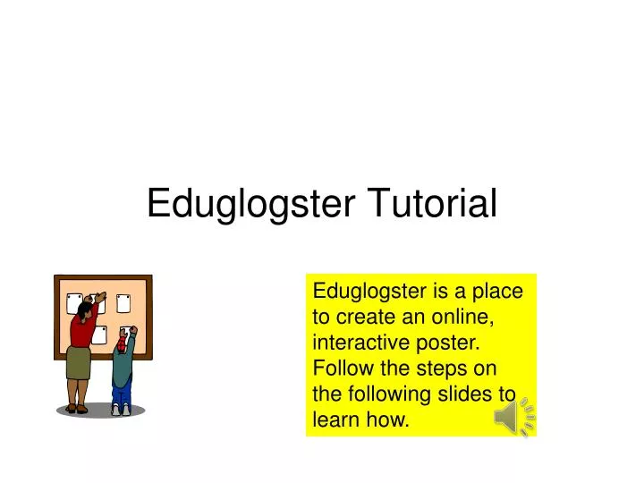 eduglogster tutorial