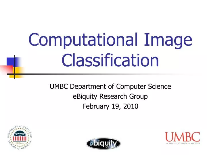 computational image classification
