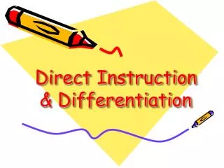 Direct Instruction &amp; Differentiation