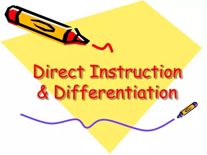 direct instruction differentiation