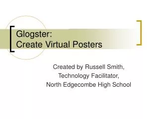 Glogster: Create Virtual Posters