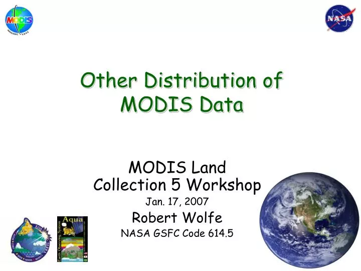 other distribution of modis data