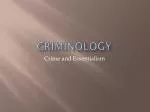 CRIMINOLOGY - slide 1