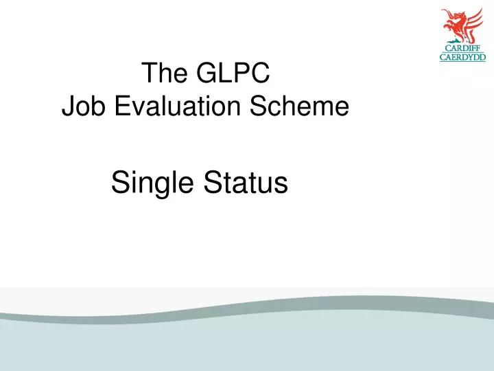 the glpc job evaluation scheme