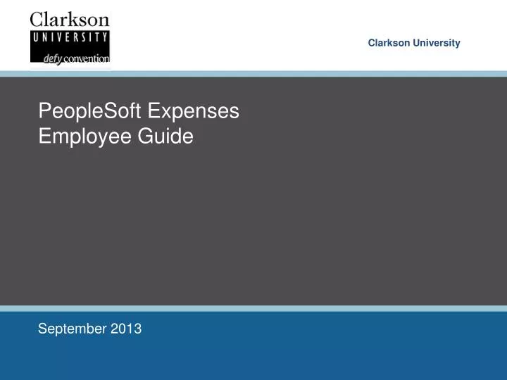 peoplesoft expenses employee guide