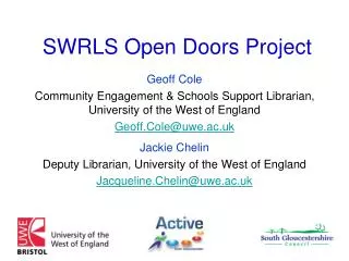SWRLS Open Doors Project