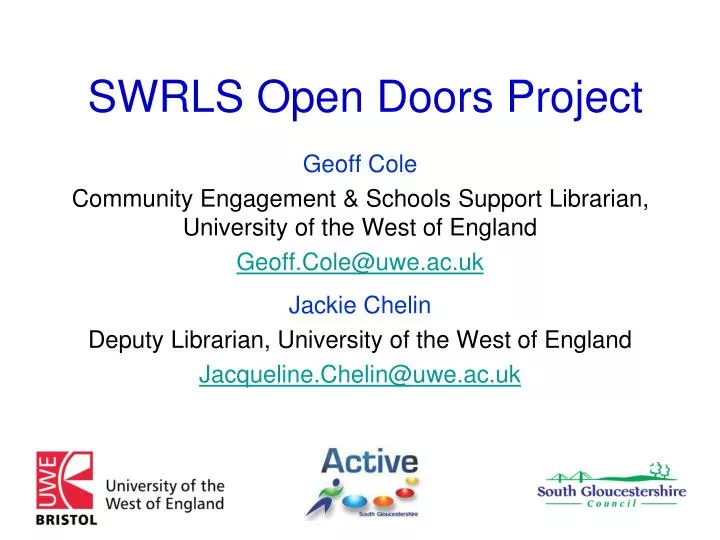 swrls open doors project