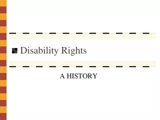 Disability Rights