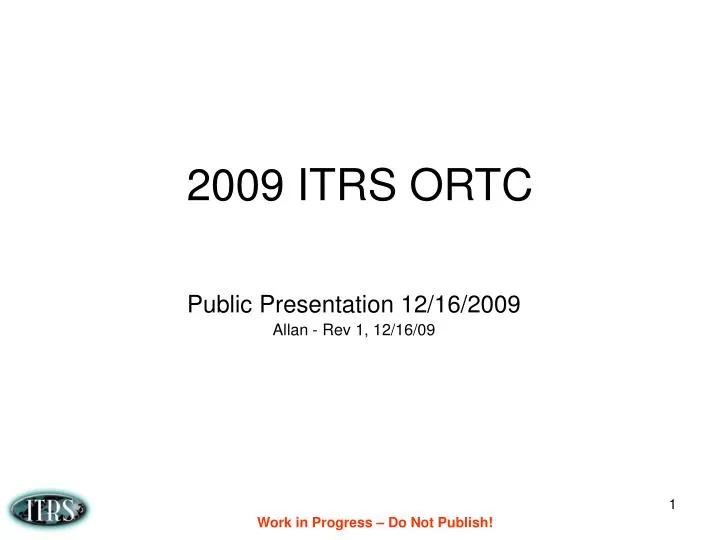 2009 itrs ortc