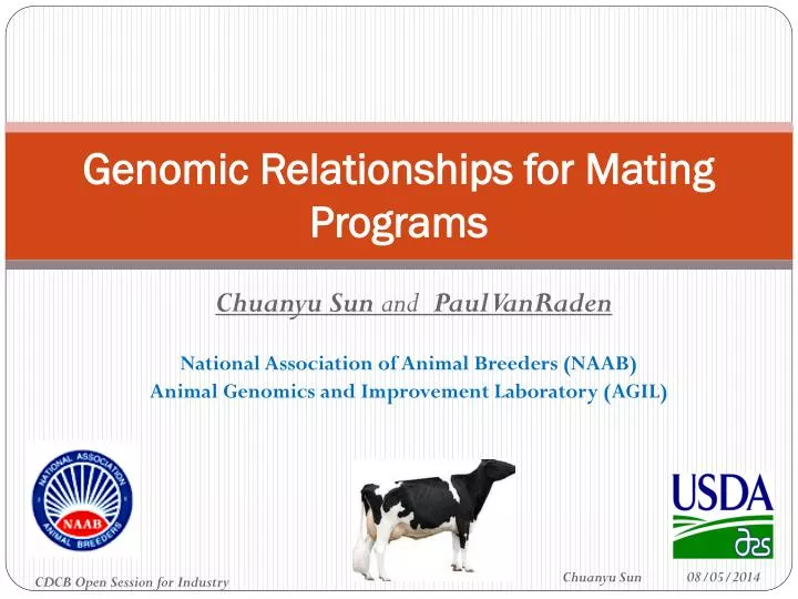 genomic relationships for mating programs