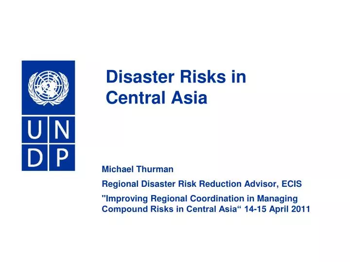 disaster risks in central asia