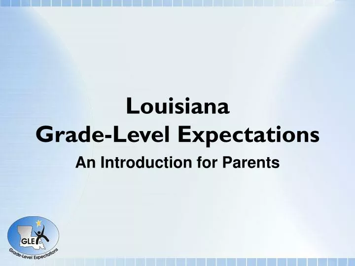 louisiana grade level expectations
