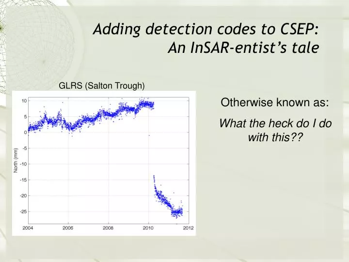 adding detection codes to csep an insar entist s tale