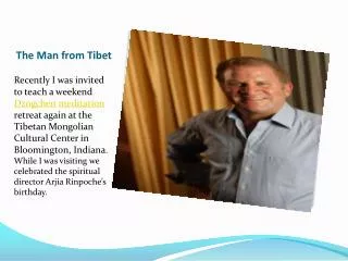 the man from tibet