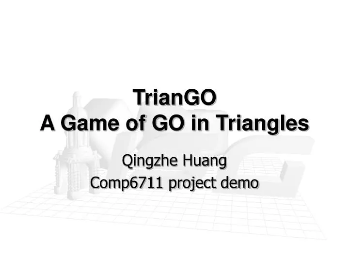triango a game of go in triangles