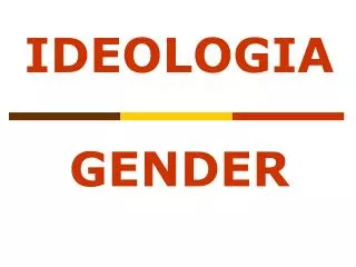ideologia gender