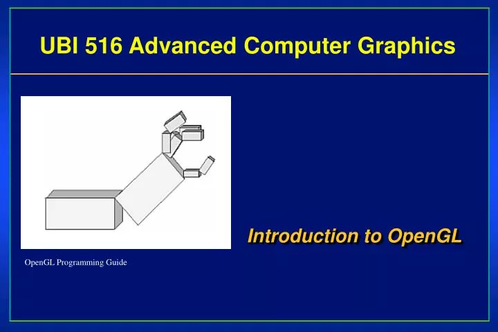 ub i 516 advanced computer graphics