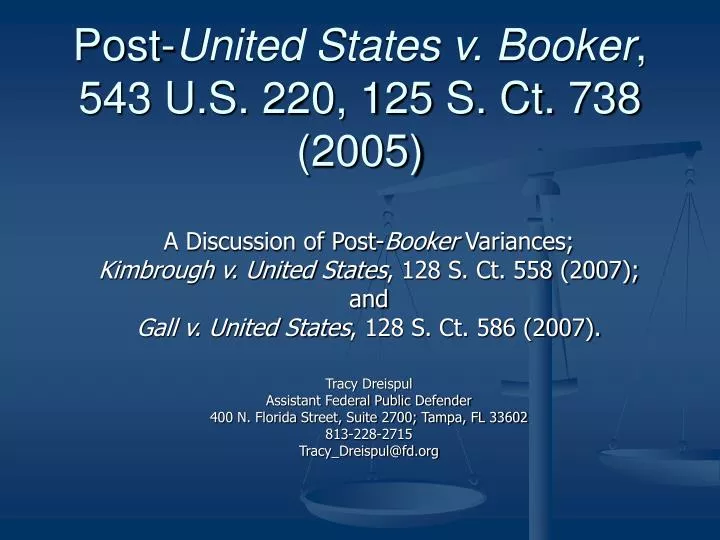 post united states v booker 543 u s 220 125 s ct 738 2005