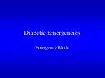 Diabetic Emergencies - slide 1